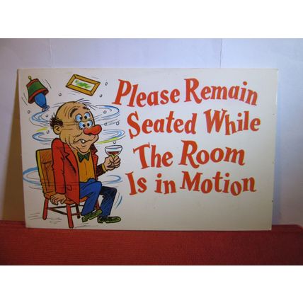 SAUCY SEASIDE POSTCARD used 1962 postmark drunk, room spinning #