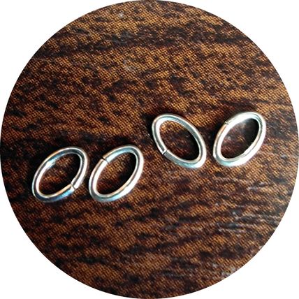 3.5x5.3 mm 925 Sterling Silver Oval Open Jump Rings Jewellery Making/Repair C7