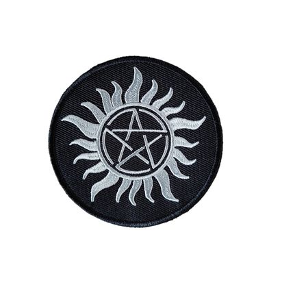 Anti-Possession Witch Wiccan Iron On Patch Patches Sew Embroidered Badge P122