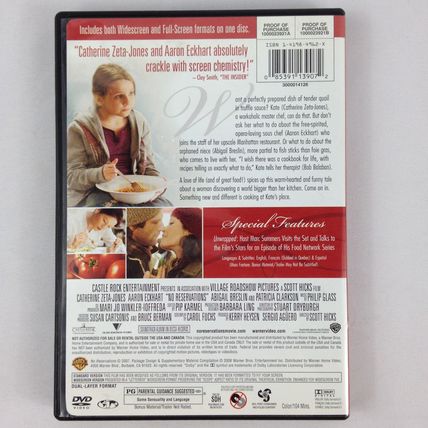 No Reservations - 2007 - Catherine Zeta Jones - DVD - Used