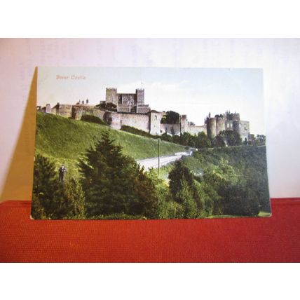 DOVER CASTLE, KENT unused antique postcard by The General Bargain Shop, Dover =