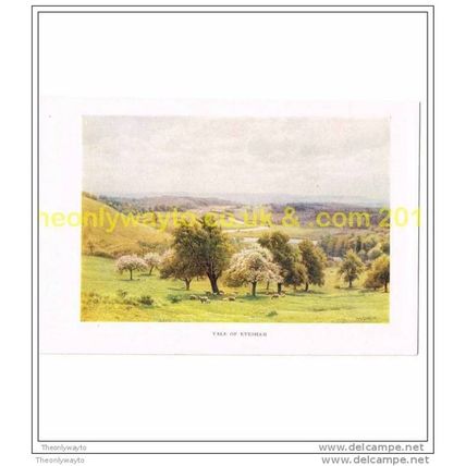 VALE OF EVESHAM, WORCESTERSHIRE, ENGLAND, BOOK ILLUSTRATION c1920