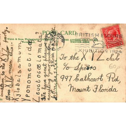 Shanklin IW, IOW, 721 Welch & Sons Rare Postcard 1924