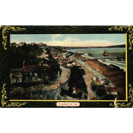 Shanklin IW, IOW, 721 Welch & Sons Rare Postcard 1924