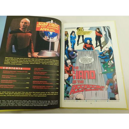 Vintage Star Trek The Next Generation Annual 1992 HB Unclipped Very Good