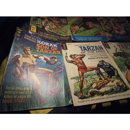 TARZAN SILVER AGE LOT!! 1965-1970! Gold Key Comics! Worth $36.00! $25.00 + Shipp
