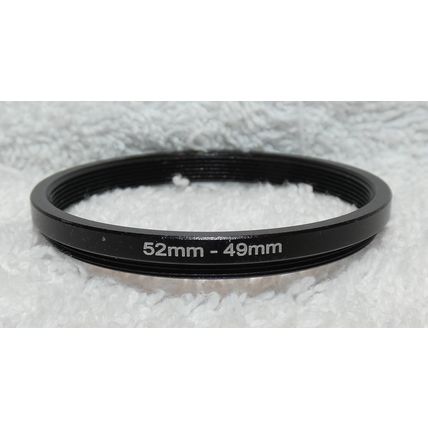 Universal Black Conversion Ring 52mm to 49mm