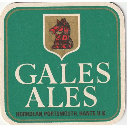 BEER MAT - GALE & CO BREWERY - GALES ALES - (Cat No 001) - (1978)