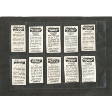 Brooke Bond History of Aviation 1972 Full set in sleeves plus empty album