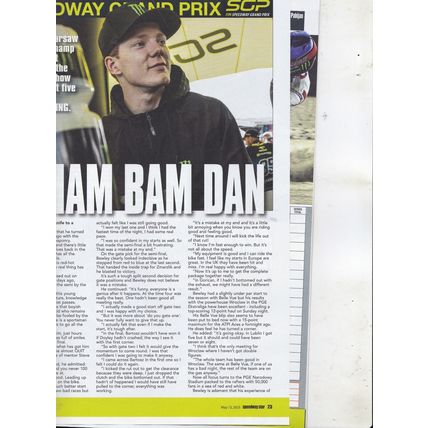 Speedway Star : May 13, 2023. Chris Holder. Workington - A New Era.