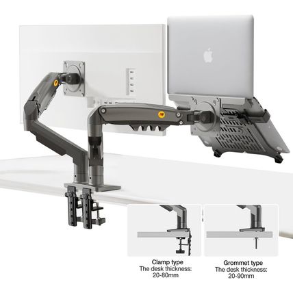 NB North Bayou Laptop Mount with Adjustable Tray for 10-17”Notebook, Full Motion