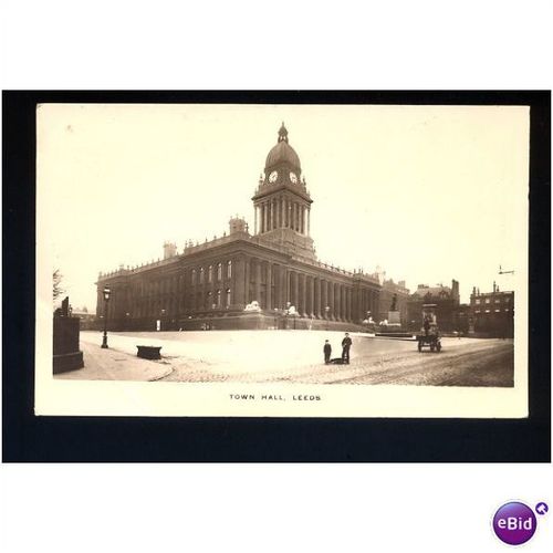Yorkshire LEEDS Town Hall Postcard by Boots Cash Chemists