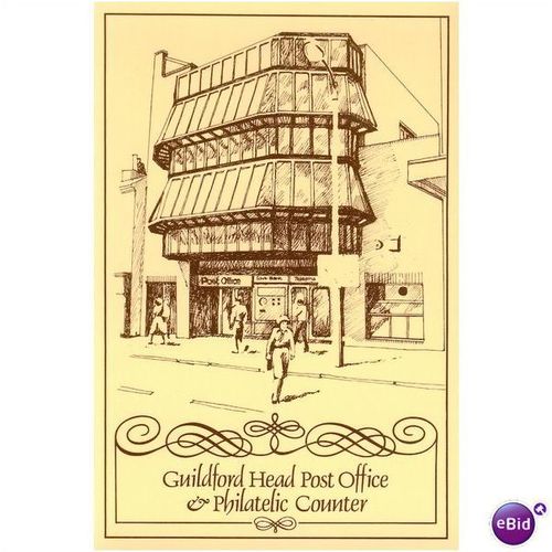 GB Postcard - Guildford HPO Philatelic Counter - opens