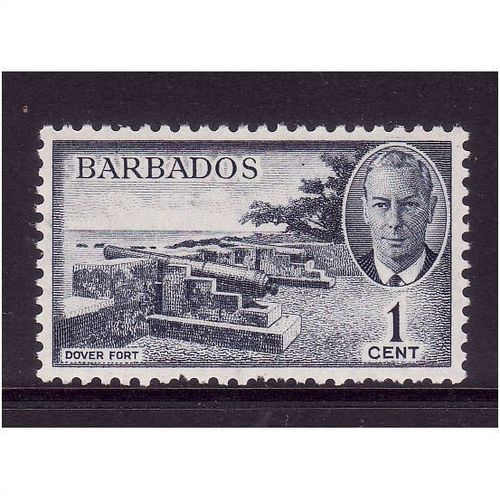 BARBADOS 1950 SG271 1c INDIGO U/M MINT#2