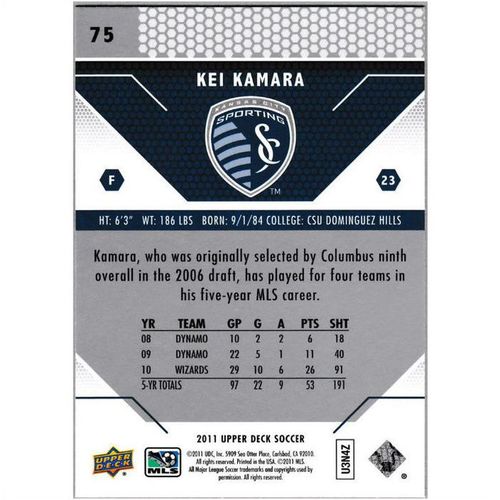 2011 Upper Deck - #75 - Kei Kamara