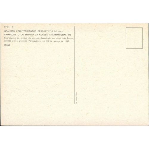 Portugal PC 1982 - Campeonato Do Mundo Da Classe Internacional 470