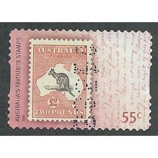 AUS 2009 55c(S/A) 'FAVOURITE STAMPS ' FINE USED (EBID37-217)