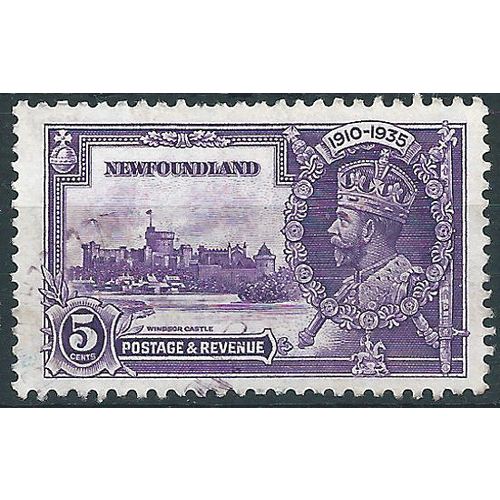 Newfoundland 1935 SG251 5c Bright Violet Silver Jubilee Very Fine Used .. ..