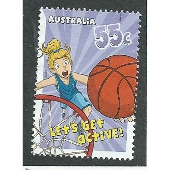 AUS 2009 55c 'LETS GET ACTIVE ' FINE USED (EBID41-205)