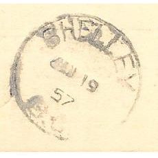 Shelley, BC cancel 1957,