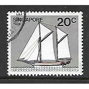 SINGAPORE 1980 SHIPS 20c PALARI SAILING CRAFT SG 368 FINE USED