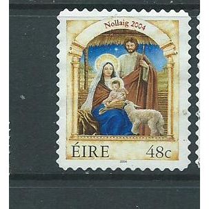 Ireland stamps sg1713 sg 1713 used christmas 2004 self adhesive