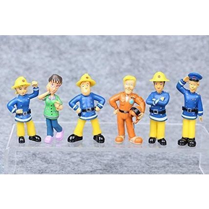 Fireman Sam Fun Toys Doll 12 Creative Cake Accessories Gift Topper Figure Kids