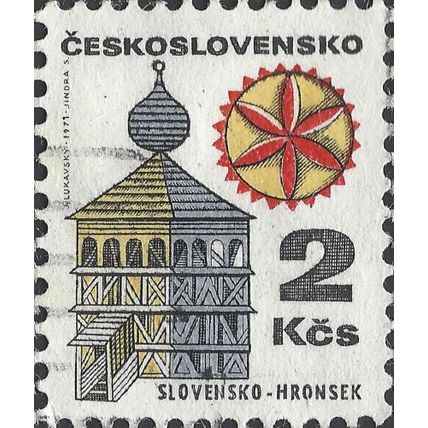 CZECHOSLOVAKIA, Slovakia, Hronsek, white 1971, 2Kcs, #2