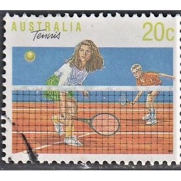 AUSTRALIA, 1990 20c Sports - Tennis p14 x 14.5, SG 1176a (Scott #1116), used