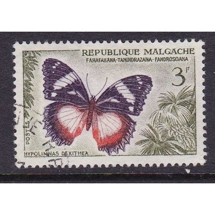 MALAGASY REPUBLIC 1960 BUTTERFLY 3f USED SG10