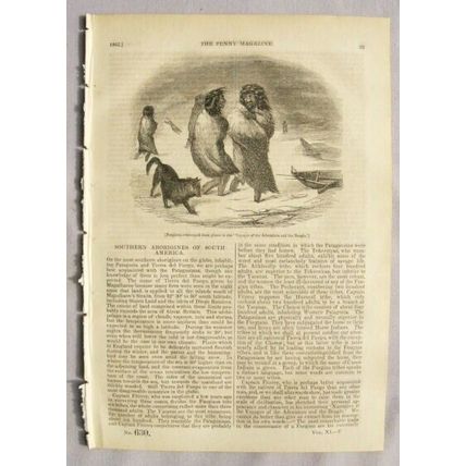 1842 The Penny Magazine No. 630 South America, trial by ordeal, eels, etc.