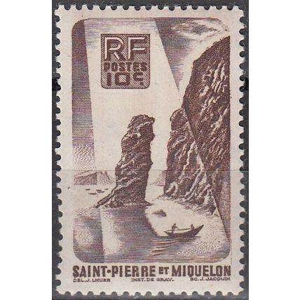 Saint-Pierre & Miquelon 1947 Michel 347 Neuf ** Cote (2007) 0.35 € Roc Langlade