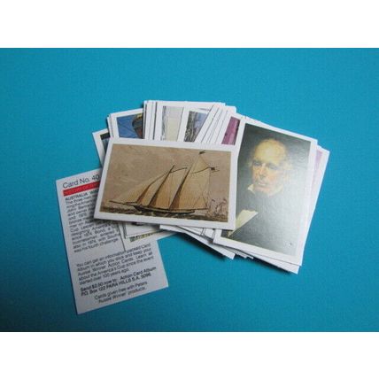Peters Foods Australia 1987 The History of the Americas Cup Cards Choice (e25)