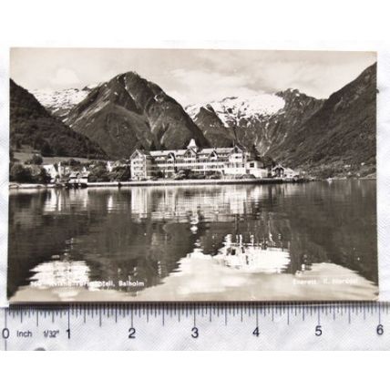old postcard Kvikne Turisthotell, Balholm, Norway