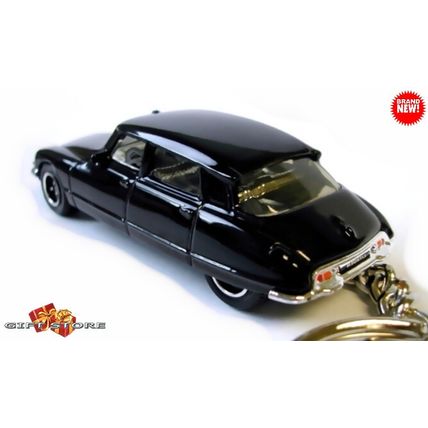 RARE KEYCHAIN BLACK CITROEN DS/ID 21/19/23D FRENCH POLICE
