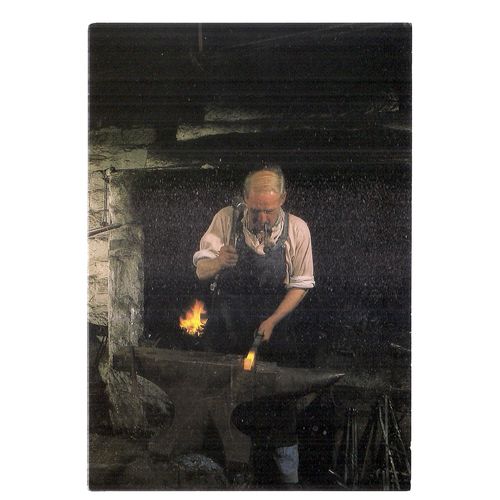 BLACKSMITH, Beamish Open Air Museum, Stanley Durham vintage postcard unposted =