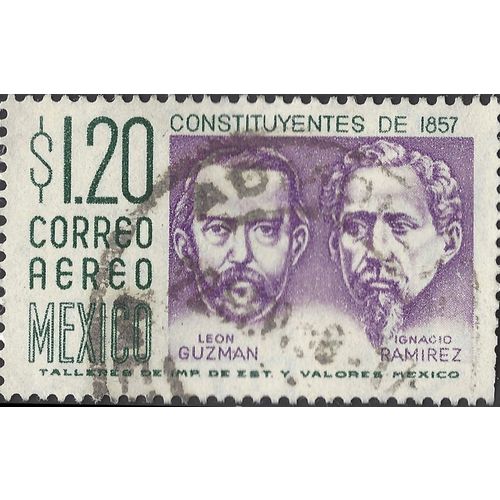 MEXICO, Leon Guzman, Ignacio Ramirez, violet 1956, $1.20, #2