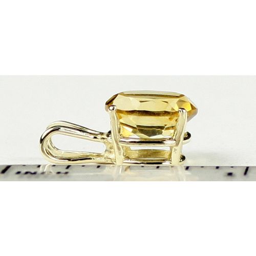 Citrine, 14KY Gold Pendant, P002