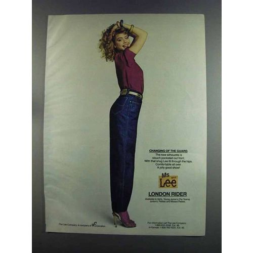 1982 Ms Lee London Rider Jeans Ad - Changing of Guard