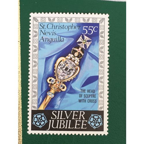 St Kitts Nevis 1977 Silver Jubilee 55c Sceptre Unmounted Mint NHM SG 368 stamp