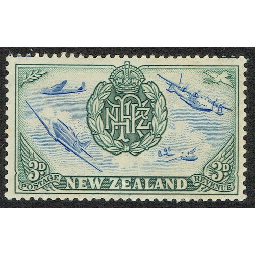 New Zealand 1946 Peace Issue 3d Ultramarine and Grey SG671 MM