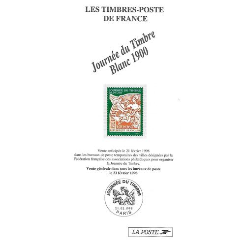Les Timbres-Poste de France: Journée du Timbre: Blanc 1900.