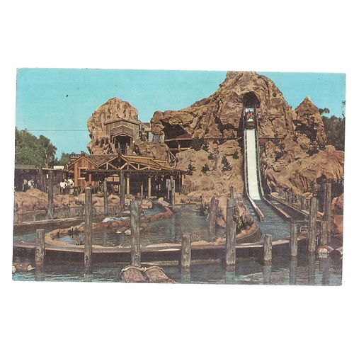 CALICO LOG RIDE, BUENA PARK, California, USA used postcard 1972 pm