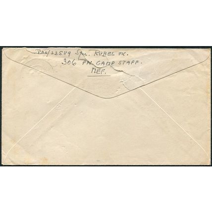 Great Britain 1946 FPO 556 cover from POW Camp 306 Egypt to Palestine