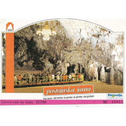 Postojna Grottos Slovenia Postcard used VGC