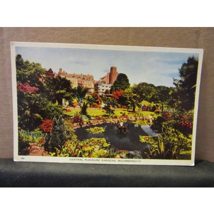 CENTRAL PLEASURE GARDENS, BOURNEMOUTH vintage .used postcard not posted =