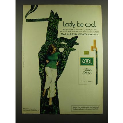 1972 Kool Cigarettes Advertisement - Lady, be cool
