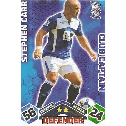 Match Attax Extra 2009/10 Collection: Club Captain, Birmingham City - Carr (Step