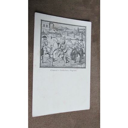 Early Postcard - Chaucer's, Canterbury Pilgrims - Kent