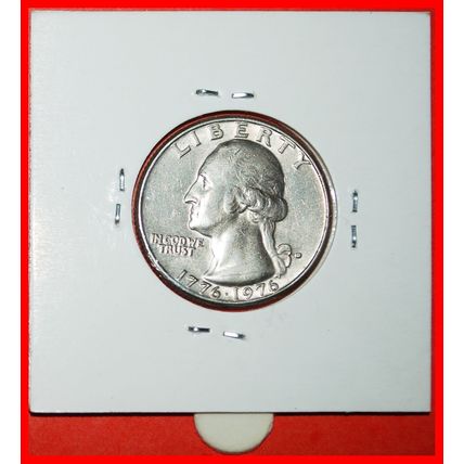 DRUMMER BOY:USA★1/4 DOLLAR 1776-1976D! WASHINGTON 1789-1797★LOW START★NO RESERVE